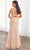 Adrianna Papell Platinum 40392 - Deep V-neck Gown Evening Dresses