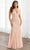 Adrianna Papell Platinum 40392 - Deep V-neck Gown Evening Dresses