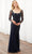 Adrianna Papell Platinum 40396 - Floral Beaded Full Length Dress Evening Dresses