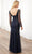 Adrianna Papell Platinum 40396 - Floral Beaded Full Length Dress Evening Dresses