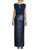 Aidan Mattox - Embellished Bateau Sheath Gown 251704850 - 1 pc Navy In Size 14 Available CCSALE 14 / Navy