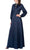 Aidan Mattox MD1E203971 - Long Bishop Sleeves High Neck Evening Dress Mother of the Bride Dresses