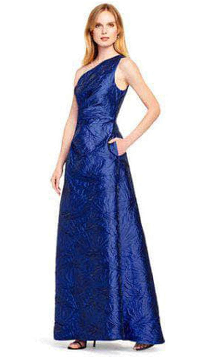 Aidan Mattox MD1E205259 - One Shoulder Asymmetric Evening Gown ...