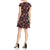 Aidan Mattox - MN1E202938 Floral Bodice Cap Sleeves Short Dress Special Occasion Dress