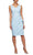 Alex Evenings - 134005 Faux Surplice Fitted Dress with Jewel Accent Cocktail Dresses 16 / Light Blue