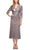 Alex Evenings - 196267 Chiffon Dress with Sequin Embellished Jacket Mother of the Bride Dresses 18 / Pewter Frost