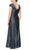 Alex Evenings - 8127685 Cap Sleeved Metallic Long Dress Special Occasion Dress