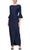 Alex Evenings - 8134271 Embellished Side Long Dress Special Occasion Dress 2 / Navy