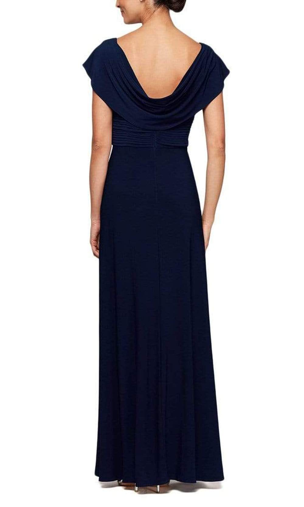 Alex Evenings - 81351491 Cowl Neck A-Line Matte Jersey Dress – Couture ...