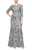 Alex Evenings - 8196609 Sequin 3/4 Sleeve Mermaid Dress Mother of the Bride Dresses 4 / Ice Sage