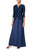 Alex Evenings - 84122326 Scallop Trimmed Bodice Laced Dress Mother of the Bride Dresses 14W / Navy