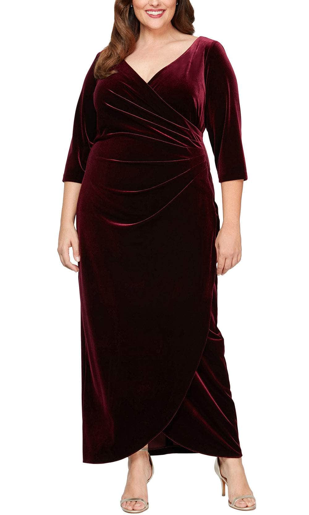 Alex evenings outlet velvet dress