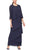 Alex Evenings - Scoop Neck Tiered Formal Dress 8192001 - 1 pc Navy In Size 12 Available CCSALE 12 / Navy