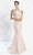 Alexander By Daymor - 1270 Embellished Bateau Long Trumpet Dress Evening Dresses 6 / Suntan