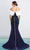 Alexander By Daymor - 1471 Off Shoulder Buttons Back Sheath Dress Evening Dresses