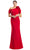 Alexander by Daymor 1762S23 - Rose-Detailed Asymmetrical Formal Gown Evening Dresses