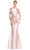 Alexander by Daymor 1783S23 - Fold over Off-Shoulder Formal Dress Evening Dresses 00 / Soft Pink