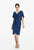 Alexander by Daymor - 609 Drape Short Sleeve V Neckline Cocktail Dress Mother of the Bride Dresses 2 / Teal Blue