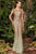 Alexander by Daymor - 959 Jewel Neck Sequined Evening Gown - 1 pc Gold/Silver In Size 4 Available CCSALE 4 / Gold/Silver