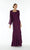 Alyce Paris - 29292 Layered Chiffon Dress with Long Sleeved Jacket CCSALE 16 / Eggplant