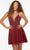 Alyce Paris 3112 - Sleeveless Beaded Cocktail Dress Special Occasion Dress 000 / Wine