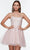 Alyce Paris 3968 - Straight Neck Cocktail Dress Cocktail Dresses 000 / Rosewater