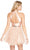 Alyce Paris - 4194 Two-Piece Silk Halter Croptop Glitter Tulle Cocktail Dress - 1 pc Rosegold In Size 0 Available CCSALE 0 / Rosegold