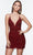 Alyce Paris 4510 - V-Neck Sheath Cocktail Dress Cocktail Dresses