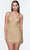 Alyce Paris 4511 - V-Neck Beaded Short Dress Special Occasion Dress 000 / Gold