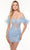 Alyce Paris 4512 - Off-Shoulder Cocktail Dress Cocktail Dresses 000 / Sky Blue