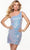 Alyce Paris 4541 - One Shoulder Cocktail Dress With Slit Special Occasion Dress 000 / Light Periwinkle