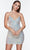 Alyce Paris 4542 - V-Neck Sequin Cocktail Dress Special Occasion Dress 000 / Rose Opal