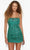 Alyce Paris 4544 - Beaded Strap Ruched Cocktail Dress Special Occasion Dress 000 / Jade