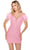 Alyce Paris 4556 - Feathered Sleeves Cocktail Dress Special Occasion Dress 000 / Blossom