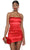 Alyce Paris 4563 - Ruched Scoop Cocktail Dress Special Occasion Dress 000 / Red