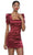 Alyce Paris 4567 - Ruched Satin Cocktail Dress Cocktail Dresses 000 / Burgundy