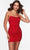 Alyce Paris 4570 - Beaded Sheath Cocktail Dress Special Occasion Dress 000 / Red