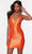 Alyce Paris 4586 - Plunging V-Neck Short Formal Dress Special Occasion Dress