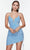 Alyce Paris 4598 - Sequined Cutout Cocktail Dress Special Occasion Dress 000 / Light Periwinkle