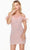 Alyce Paris 4606 - Off-Shoulder Feather Short Dress Special Occasion Dress 000 / Pink Opal