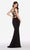 Alyce Paris - 60000 Strappy Caged Back Jersey Sheath Dress - 1 pc Black In Size 000 Available CCSALE 00 / Black