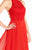 Alyce Paris - 60061 Beaded Lace Bodice Strappy Open Back Chiffon Gown - 1 pc Red In Size 6 Available CCSALE 6 / Red