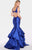 Alyce Paris - 60099 Sleeveless V Neck Ruffled Mermaid Gown - 1 pc Royal In Size 8 Available CCSALE 8 / Royal