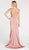 Alyce Paris - 60281 Sleeveless V Neck Fitted Stretch Crepe Trumpet Dress - 1 pc Antique Rose In Size 4 Available CCSALE 4 / Antique Rose