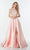 Alyce Paris - 61081 Scallop Lace Halter Ballgown Prom Dresses 000 / French Pink