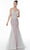 Alyce Paris 61088 - Sleeveless Mermaid Long Dress Special Occasion Dress 000 / Ivory-Cashmere Rose