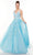 Alyce Paris - 61101 V-Neck Embellished Tulle Ballgown Prom Dresses