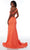 Alyce Paris - 61158 Textured Fabric Asymmetric Gown Prom Dresses