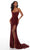 Alyce Paris - 61186 Sequin Cutout Back Gown Special Occasion Dress 000 / Wine