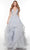 Alyce Paris 61235 - Frilled Skirt Ballgown Special Occasion Dress 000 / Silver Lake